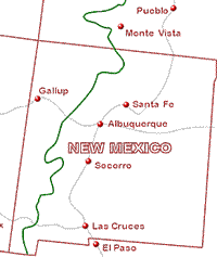 We serve the Eastern side of the Continental Divide.